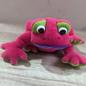 GMA Access Inc.‎ Pink & Green Frog Plush Toy 8" stuffed animal